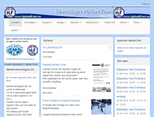 Tablet Screenshot of hjelsetfram.no